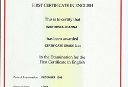 Dyplomy i certyfikaty Joanna Wiktorska Endokrynolog Łódź