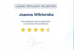 Dyplomy i certyfikaty Joanna Wiktorska Endokrynolog Łódź